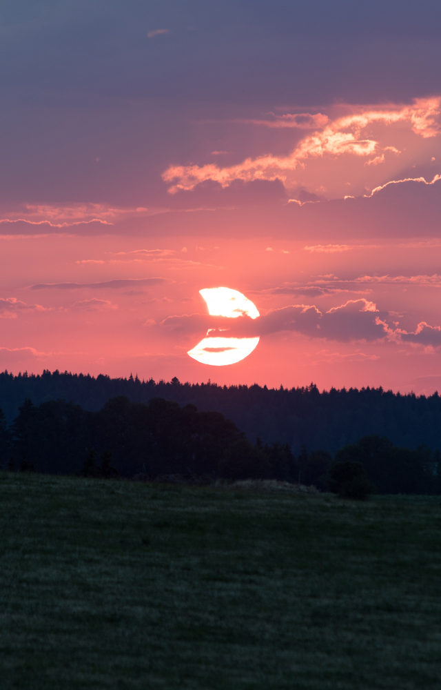 Un soir d'éclipse en Auvergne